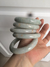 Load image into Gallery viewer, 51/52/54/55.5mm certified Type A 100% Natural light green/brown Jadeite Jade bangle GL11