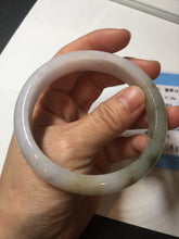 Load image into Gallery viewer, 57.5mm certified Type A 100% Natural dark green purple yellow brown white(FU LU SHOU) Jadeite Jade bangle Y159-3003