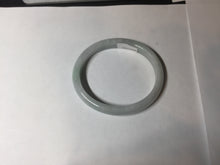 Load image into Gallery viewer, 49mm Type A 100% Natural light green oval Jadeite Jade bangle BM71