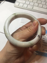Load image into Gallery viewer, 58.8mm Certified Type A 100% Natural white/ green Jadeite Jade bangle PA3-3512 ($29.99 group)