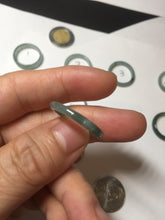 Load image into Gallery viewer, 17.7mm 7 1/2 100% natural type A icy watery green/blue icy watery Guatemala jadeite jade band ring group BP77