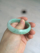 Load image into Gallery viewer, 50.5mm Certified Type A 100% Natural sunny apple green/red oval Jadeite Jade bangle BG61-0174