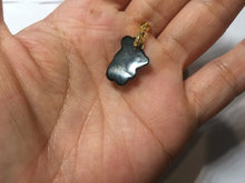 Load image into Gallery viewer, Type A 100% Natural Dark Green Black Guatemala Jadeite Jade Cute Baby Bear with Heart Balloon Pendant BH118