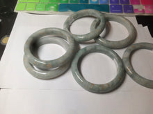 Load image into Gallery viewer, 51/52/54/55.5mm certified Type A 100% Natural light green/brown Jadeite Jade bangle GL11