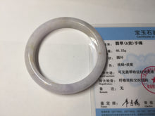 Load image into Gallery viewer, 56mm certified 100% natural type A icy watery green/purple jadeite jade bangle BN90-3561