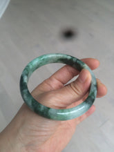 Load image into Gallery viewer, 60.1mm Certified Type A 100% Natural green/dark green Jadeite Jade bangle AS68-1658