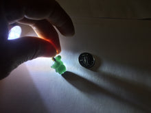 Load image into Gallery viewer, Type A 100% Natural Dark Green Black Guatemala Jadeite Jade Cute Baby Bear with Heart Balloon Pendant BH118