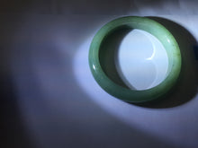 Load image into Gallery viewer, 57.5mm Certified Type A 100% Natural Oily Dark Green Gray Black(油青) Jadeite Jade Bangle PE106-7160
