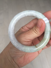 Load image into Gallery viewer, 51mm Certified 100% natural Type A light green purple brown chubby round cut jadeite jade bangle BQ15-5802