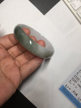 Load image into Gallery viewer, 54.2mm Certified type A 100% Natural dark green brown white purple Jadeite bangle AD120-3001