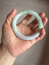 Load image into Gallery viewer, 56.6mm 100% natural Type A green/purple/yellow(FU LU SHOU) chubby jadeite jade bangle BK72-5808