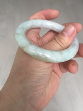 Load image into Gallery viewer, 51mm Certified 100% natural Type A light green purple brown chubby round cut jadeite jade bangle BQ15-5802