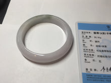 Load image into Gallery viewer, 57.7mm Certified 100% natural Type A dark green white purple jadeite jade bangle AH91-3014