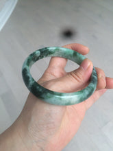 Load image into Gallery viewer, 60.1mm Certified Type A 100% Natural green/dark green Jadeite Jade bangle AS68-1658