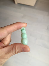 Load image into Gallery viewer, Type A 100% Natural sunny green white Three Peas in a Pod(连中三元) Four Seasons Fortune Beans(四季发财豆) jadeite PD1