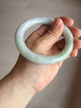 Load image into Gallery viewer, 56.6mm 100% natural Type A green/purple/yellow(FU LU SHOU) chubby jadeite jade bangle BK72-5808