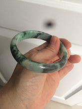 Load image into Gallery viewer, 56.8mm Certified 100% Natural Deep Pine Green/Black "Serene Ember Forest" Nephrite (red-skin nephrite 红皮碧玉) Bangle HT168-21-3866