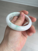 Load image into Gallery viewer, 53mm Certified Type A 100% Natural sunny green white(白底青) Jadeite Jade bangle BP45-3174
