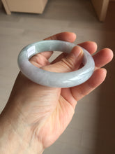 Load image into Gallery viewer, 56.3mm certified 100% natural Type A icy light green/purple jadeite jade bangle PE7-0299