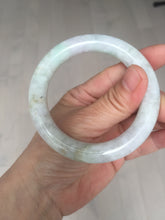 Load image into Gallery viewer, 53.9mm Certified 100% natural Type A light green purple brown chubby round cut jadeite jade bangle BQ16-5818