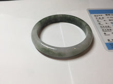 Load image into Gallery viewer, 57mm Certified 100% natural Type A light green/purple white Whispers of the Spring Breeze jadeite jade bangle PH98-5427