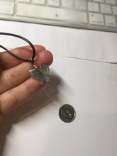 Load image into Gallery viewer, Type A 100% Natural icy watery light Green blue Guatemala Jadeite Jade butterfly Pendant BH119