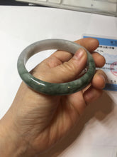 Load image into Gallery viewer, 57mm Certified 100% natural Type A light green/purple white Whispers of the Spring Breeze jadeite jade bangle PH98-5427