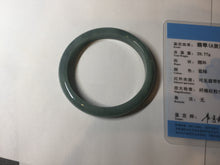 Load image into Gallery viewer, 54.2mm Certified Type A 100% Natural dark green/blue/gray/black Guatemala Jadeite jade bangle BM16-1449
