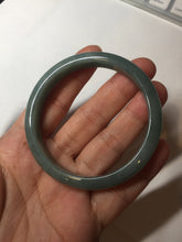 Load image into Gallery viewer, 54.2mm Certified Type A 100% Natural dark green/blue/gray/black Guatemala Jadeite jade bangle BM16-1449