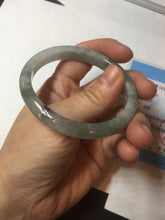 Load image into Gallery viewer, 51.8mm certified Type A 100% Natural icy watery light green/red oval Jadeite Jade bangle BQ9-3799