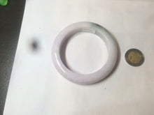 Load image into Gallery viewer, 54mm Certified 100% natural Type A olive green/white/purple jadeite jade bangle AX96-5190