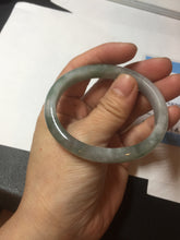 Load image into Gallery viewer, 51.8mm certified Type A 100% Natural icy watery light green/red oval Jadeite Jade bangle BQ9-3799