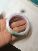 Load image into Gallery viewer, 54mm Certified 100% natural Type A olive green/white/purple jadeite jade bangle AX96-5190