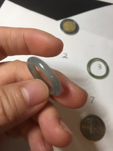 Load image into Gallery viewer, 17.5mm 7 1/4 100% natural type A icy watery green/blue icy watery Guatemala jadeite jade band ring group BP78