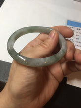 Load image into Gallery viewer, 51.8mm certified Type A 100% Natural icy watery light green/red oval Jadeite Jade bangle BQ9-3799