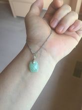 Load image into Gallery viewer, 100% Natural sunny green icy watery apple jadeite Jade beads pendant PC122 (Add on item. No sale individually)