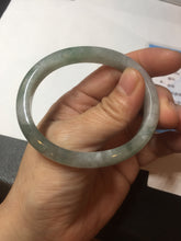 Load image into Gallery viewer, 51.8mm certified Type A 100% Natural icy watery light green/red oval Jadeite Jade bangle BQ9-3799