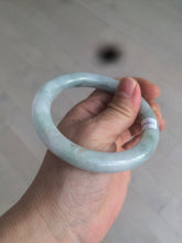 Load image into Gallery viewer, 56.5mm Certified 100% natural Type A light green round cut jadeite jade bangle R91-4067