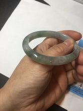 Load image into Gallery viewer, 51.8mm certified Type A 100% Natural icy watery light green/red oval Jadeite Jade bangle BQ9-3799