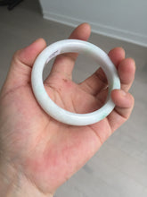 Load image into Gallery viewer, 55.7mm Certified Type A 100% Natural sunny green white Jadeite Jade bangle BP44-3179