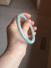 Load image into Gallery viewer, Sold, please don't order. Thanks. 64.7mm Certified type A 100% Natural light green round cut Jadeite bangle J143-(1947)
