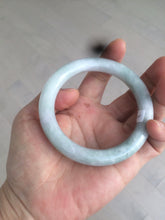 Load image into Gallery viewer, 56.5mm Certified 100% natural Type A light green round cut jadeite jade bangle R91-4067