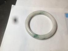 Load image into Gallery viewer, 59mm Certified 100% natural Type A sunny green/white jadeite jade bangle AX97-4353