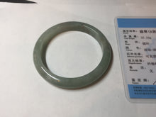 Load image into Gallery viewer, 55.7mm Certified Type A 100% Natural light green white red Jadeite Jade bangle BQ10-3798