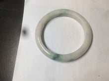 Load image into Gallery viewer, 59mm Certified 100% natural Type A sunny green/white jadeite jade bangle AX97-4353