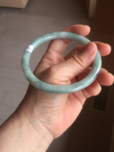 Load image into Gallery viewer, Sold, please don't order. Thanks. 64.7mm Certified type A 100% Natural light green round cut Jadeite bangle J143-(1947)
