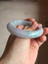 Load image into Gallery viewer, 57mm certified 100% natural Type A icy light green/purple jadeite jade bangle PE5-0306