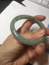Load image into Gallery viewer, 55.7mm Certified Type A 100% Natural light green white red Jadeite Jade bangle BQ10-3798