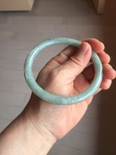 Load image into Gallery viewer, Sold, please don't order. Thanks. 64.7mm Certified type A 100% Natural light green round cut Jadeite bangle J143-(1947)