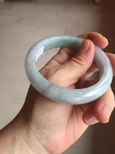 Load image into Gallery viewer, 57mm certified 100% natural Type A icy light green/purple jadeite jade bangle PE5-0306